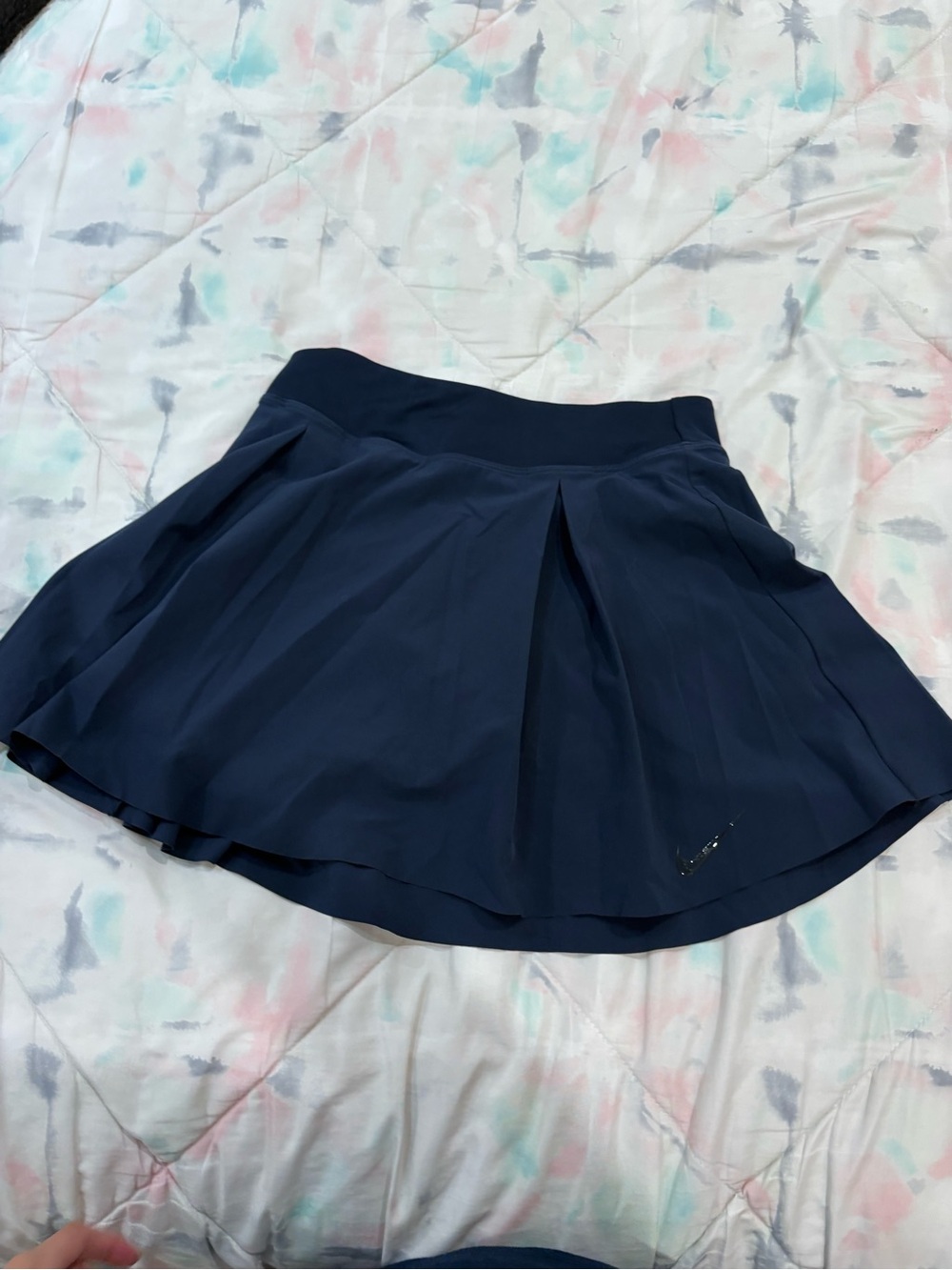 Nike Navy Pleated Skater Skirt
